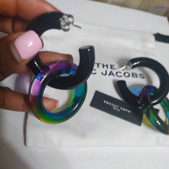 MARC JACOBS Dangle hoop Earrings - Picture 3 of 3